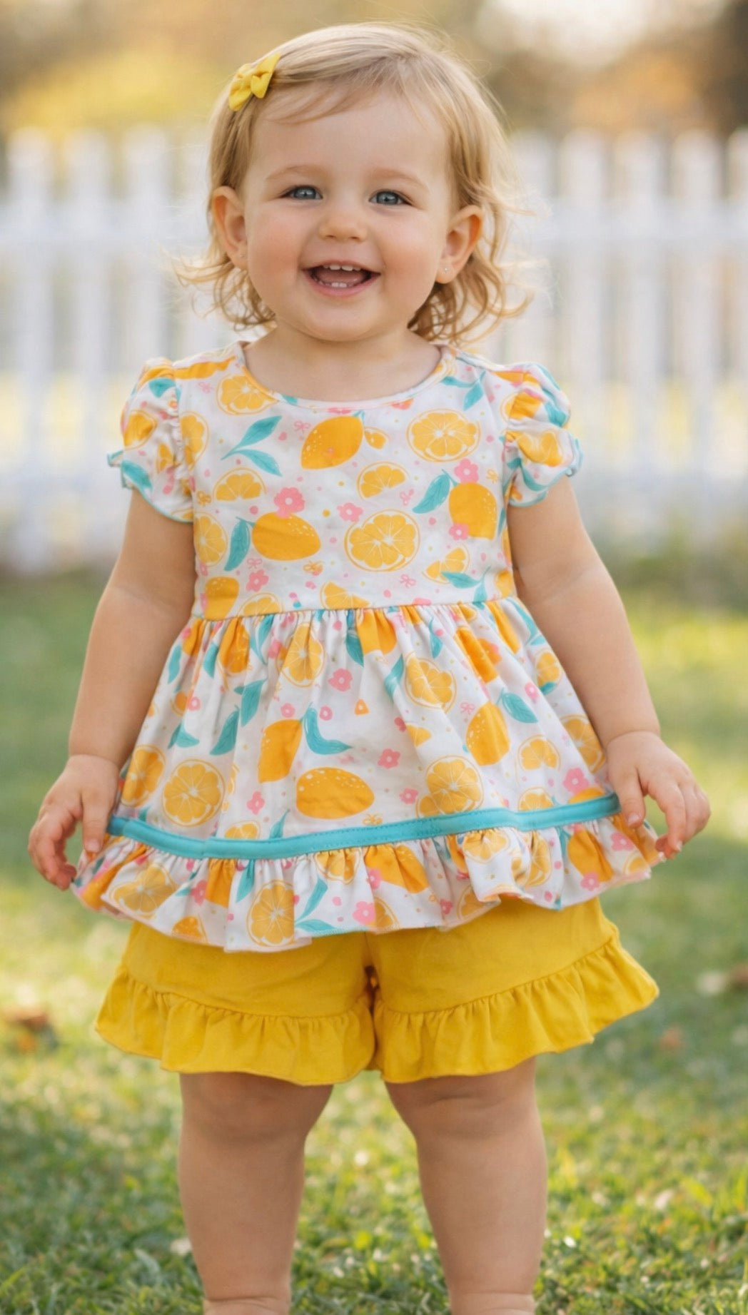 Little girls orange’s outfit