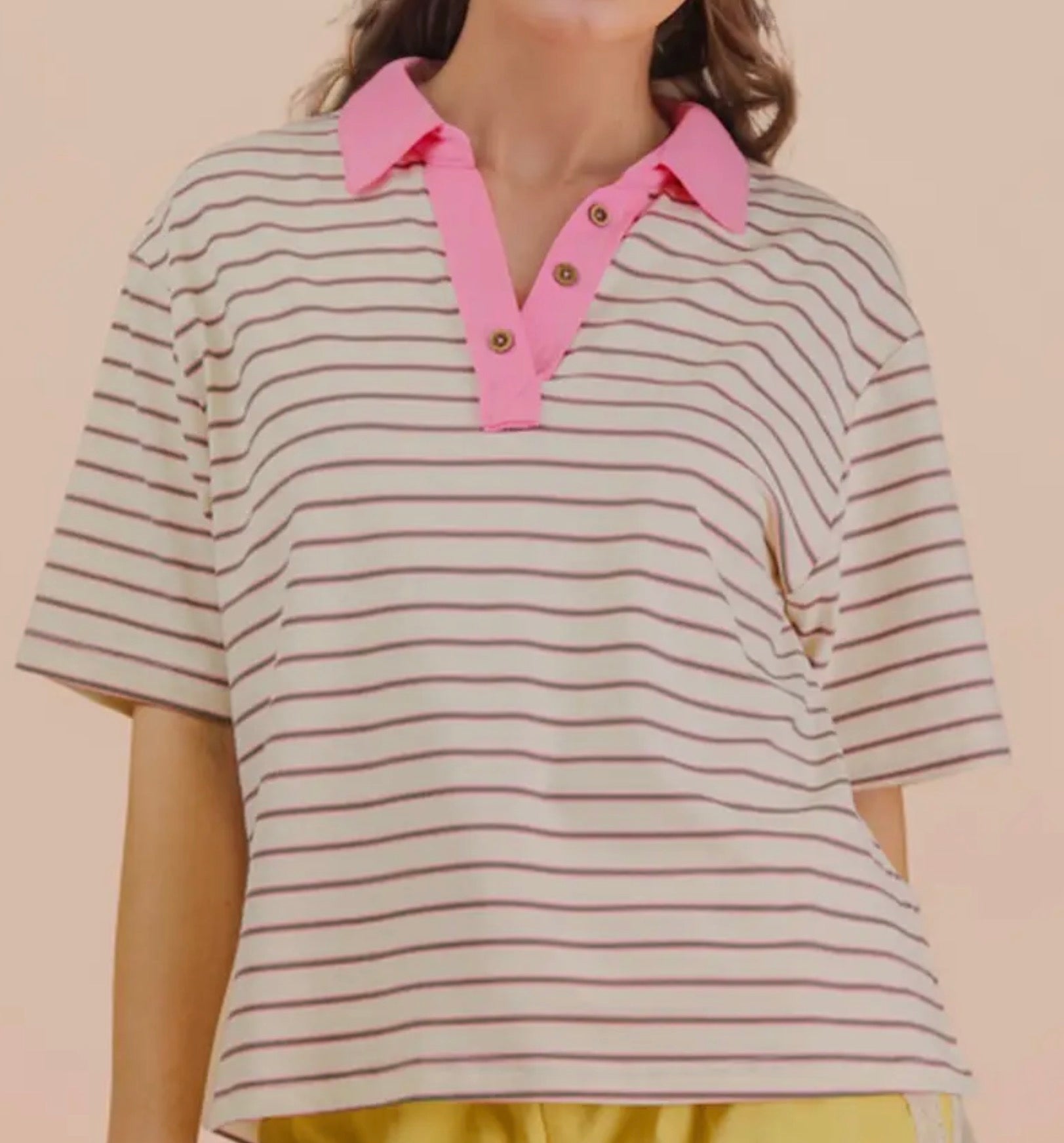 Striped polo