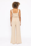 Gauze wide leg jumpsuit