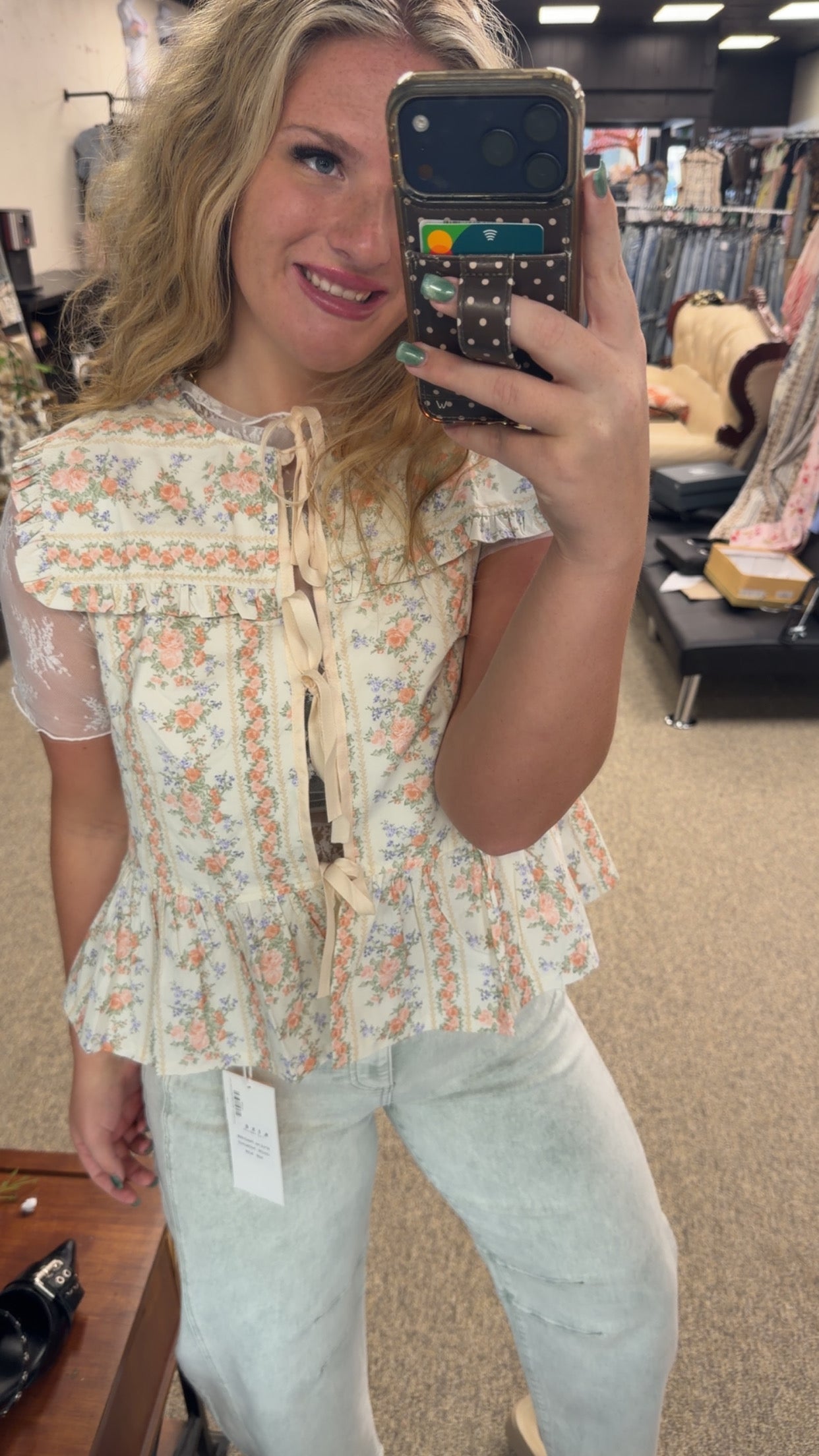 Sweet Meadow Tie-Front Vest