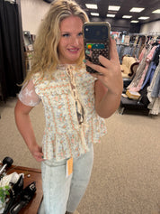 Sweet Meadow Tie-Front Vest