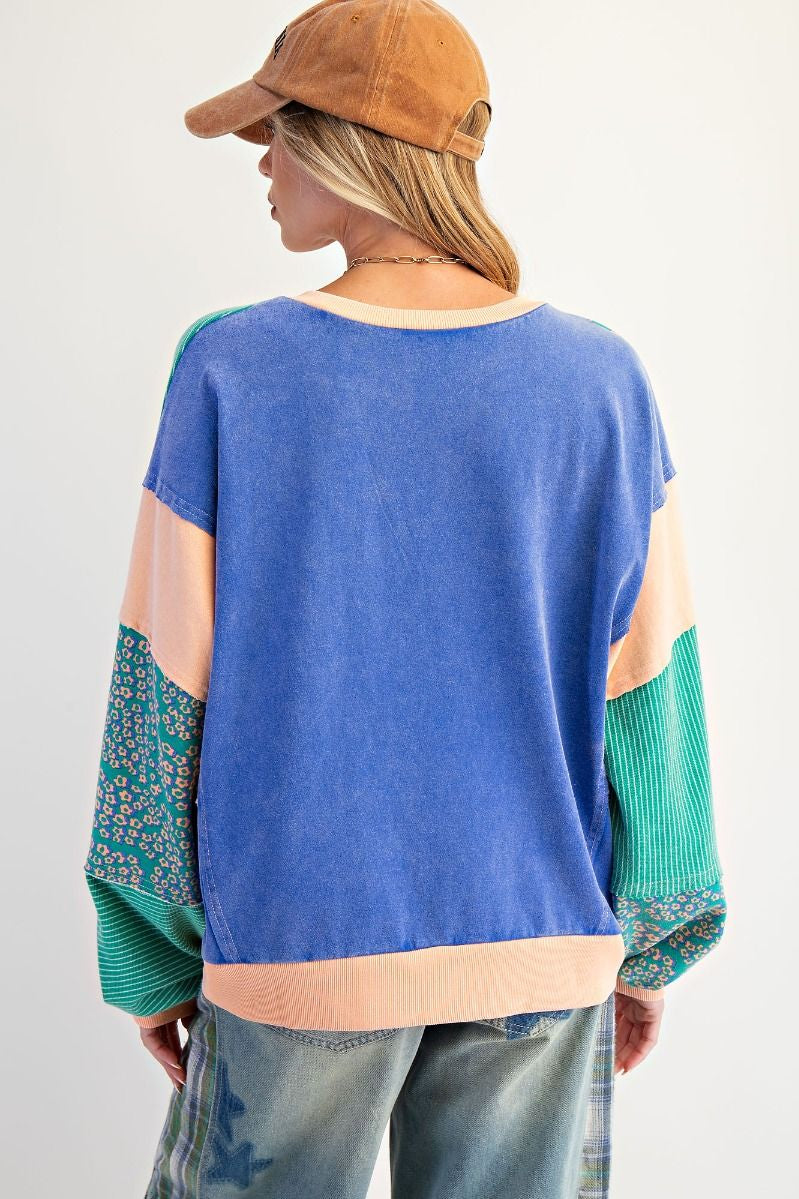 Wildflower patch pullover