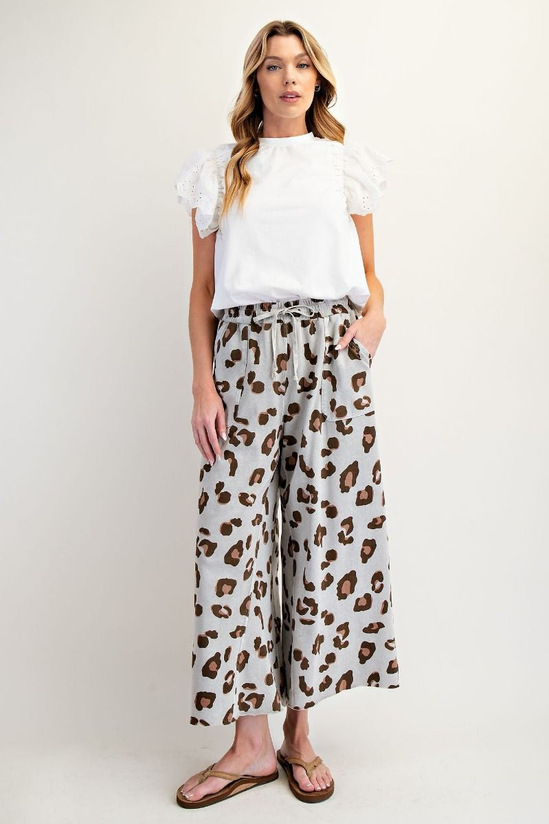 Wild luxe leopard pants