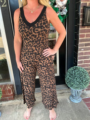 Cropped Leopard jumper