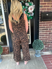 Cropped Leopard jumper