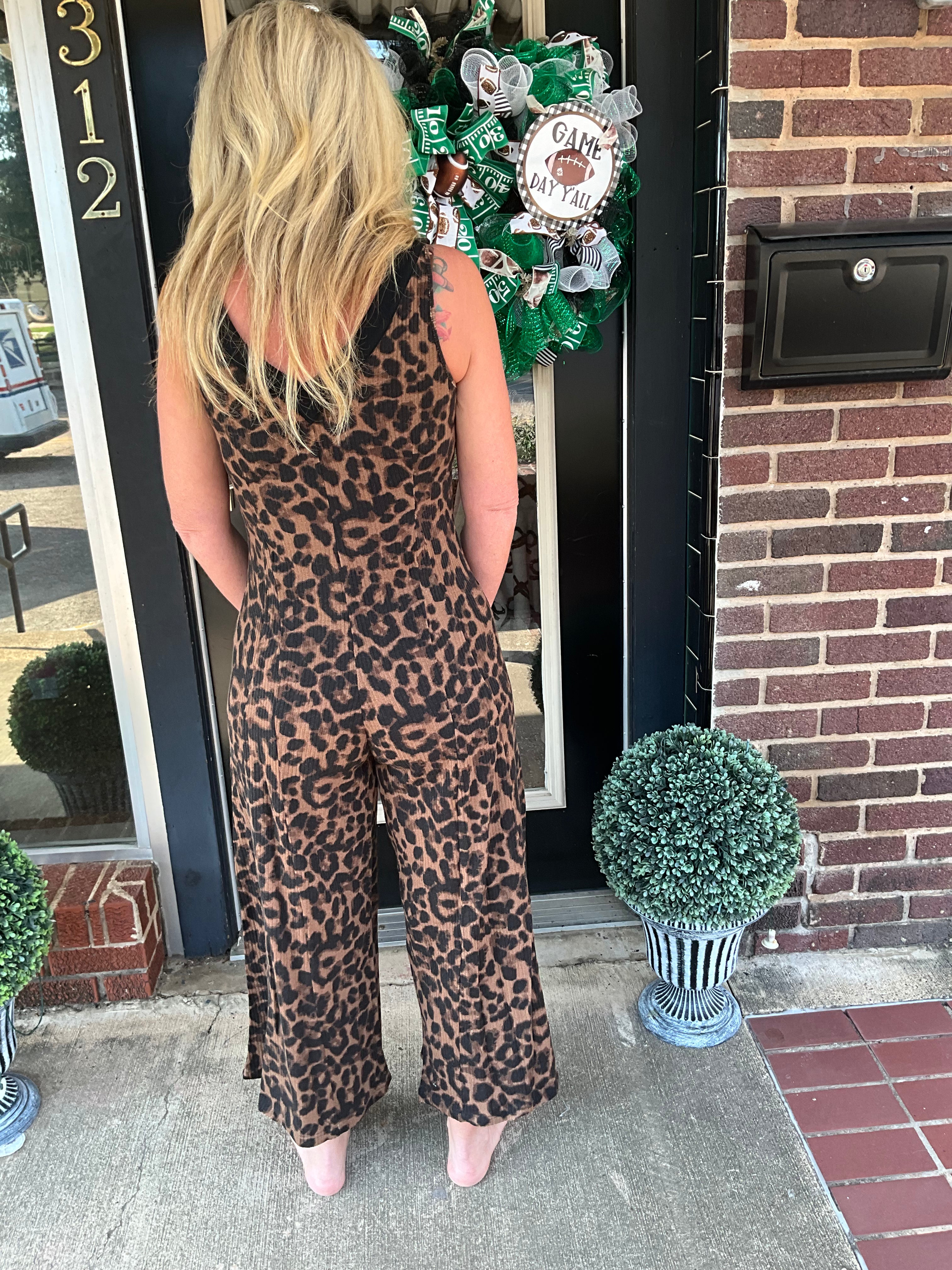 Cropped Leopard jumper