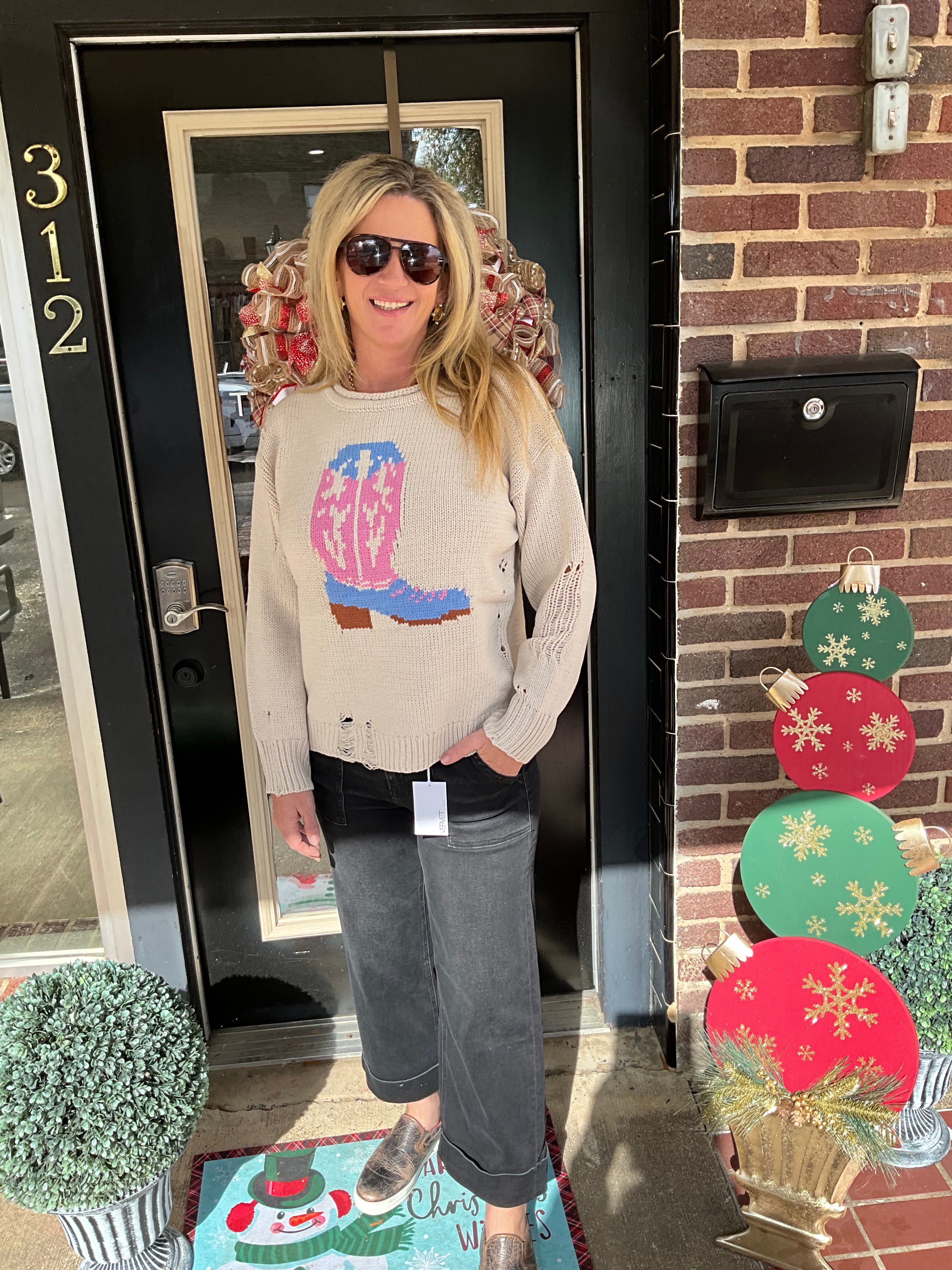 Wild West Boot Sweater