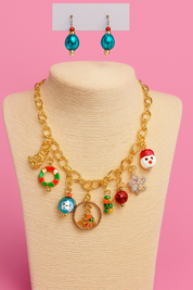Holiday charm set- gold