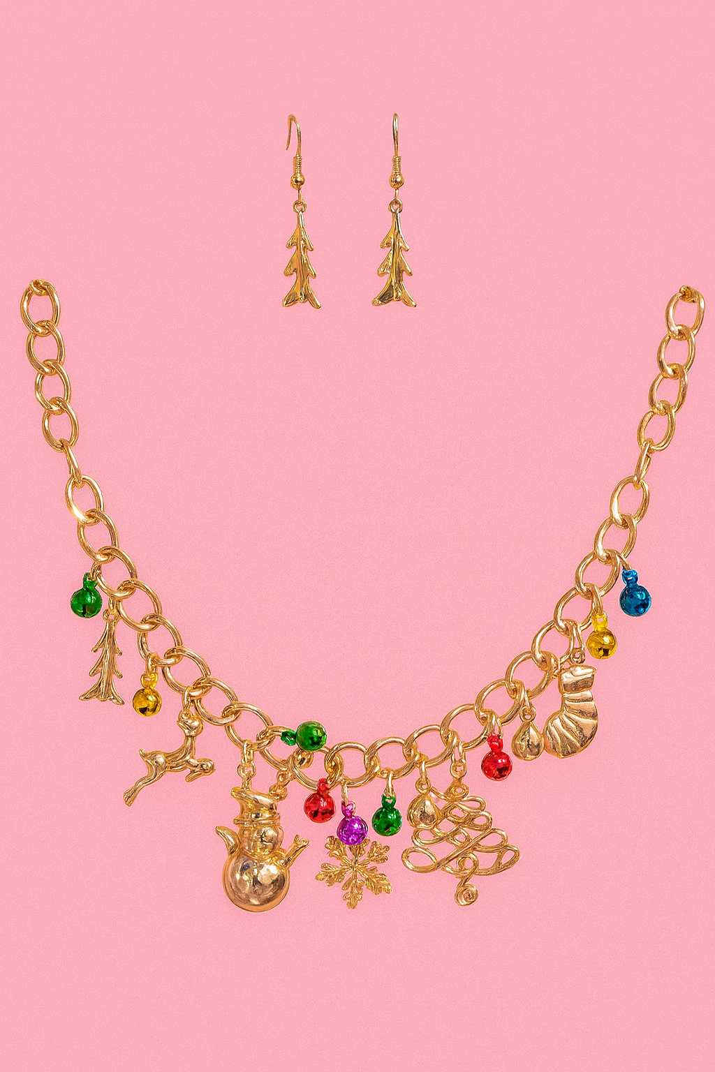 Christmas spirit charm set