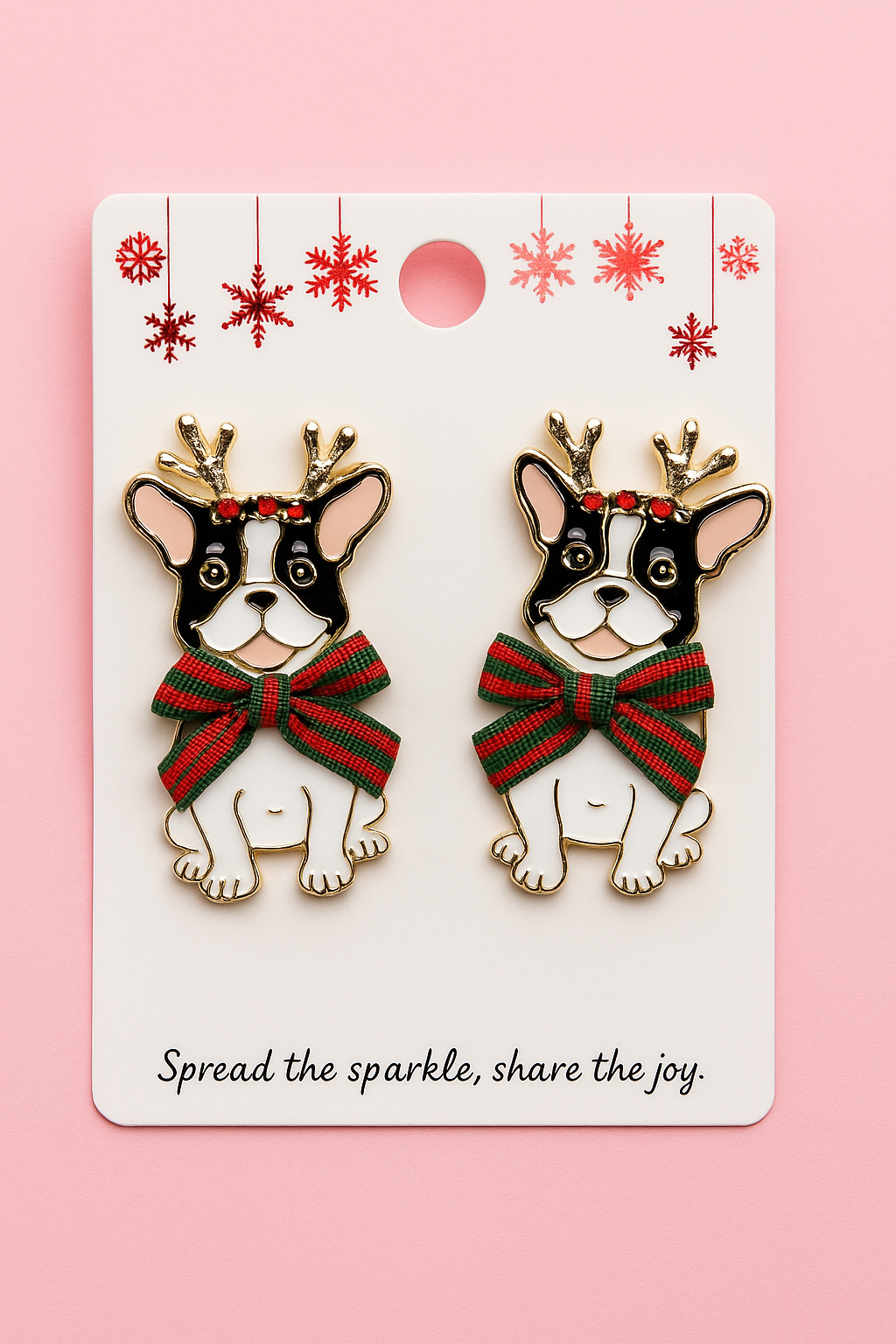French bulldog earrings