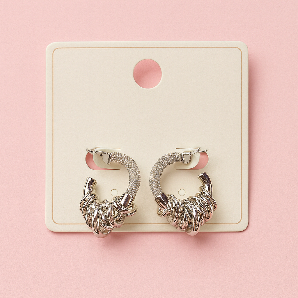 Leslie hoops- silver