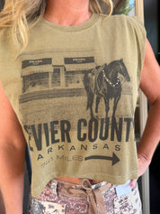Sevier County Vintage Graphic Muscle Tee