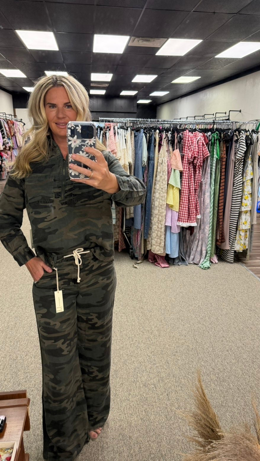 Vintage Havana Camo Wide-Leg Pants