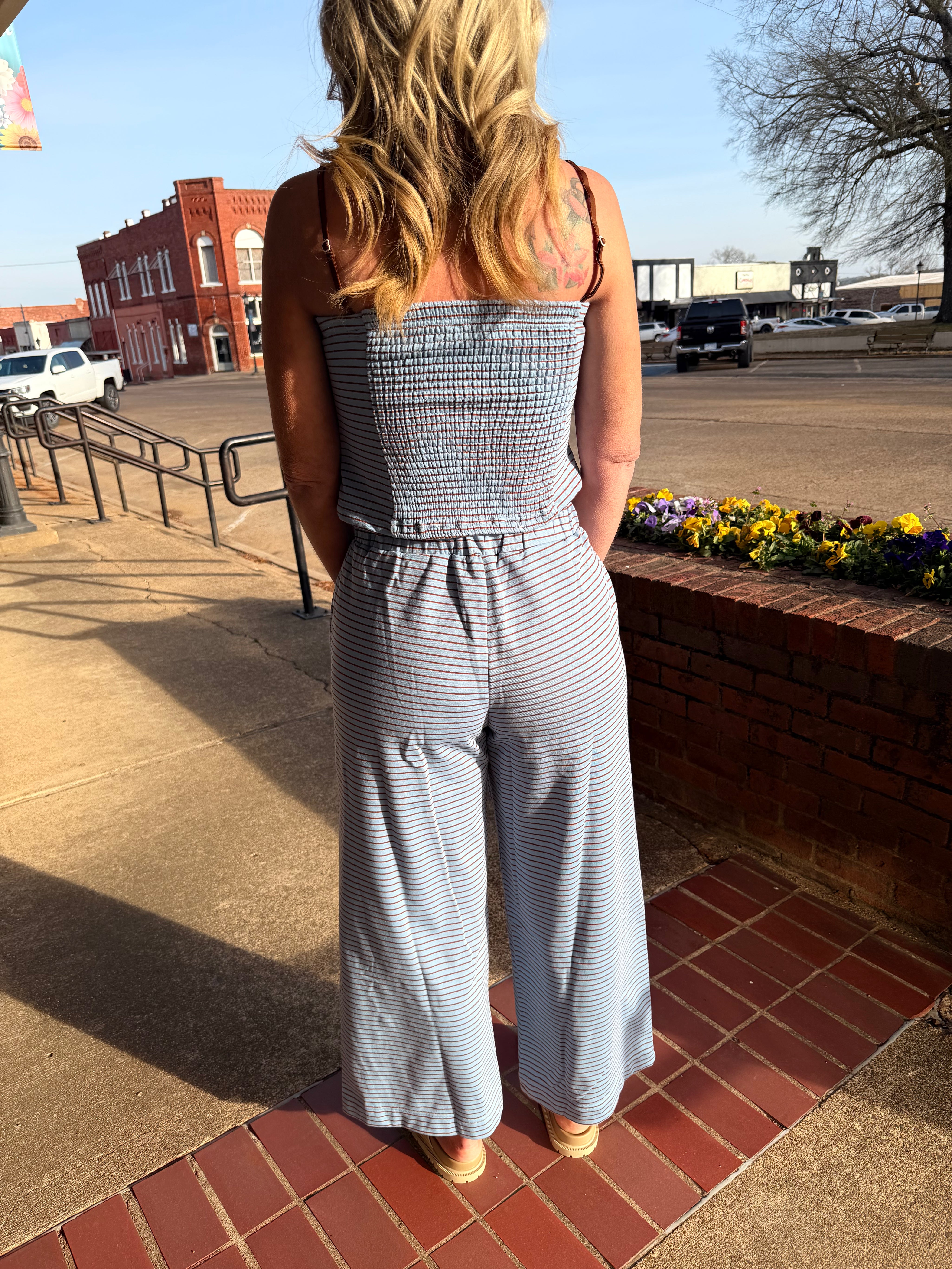 The Blue Horizon Stripe Set