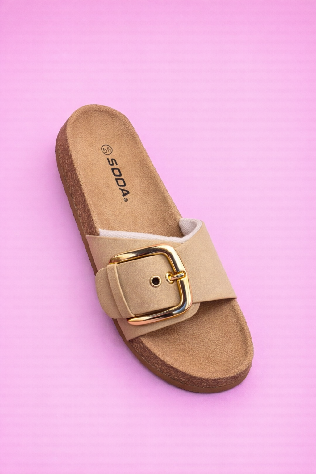 Everyday Luxe Gold Buckle Sandals
