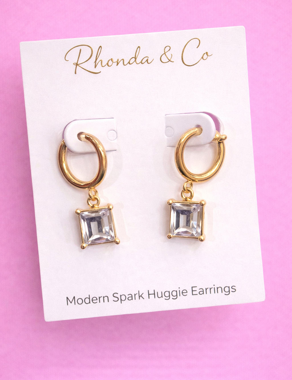 Modern Muse Huggie Earrings