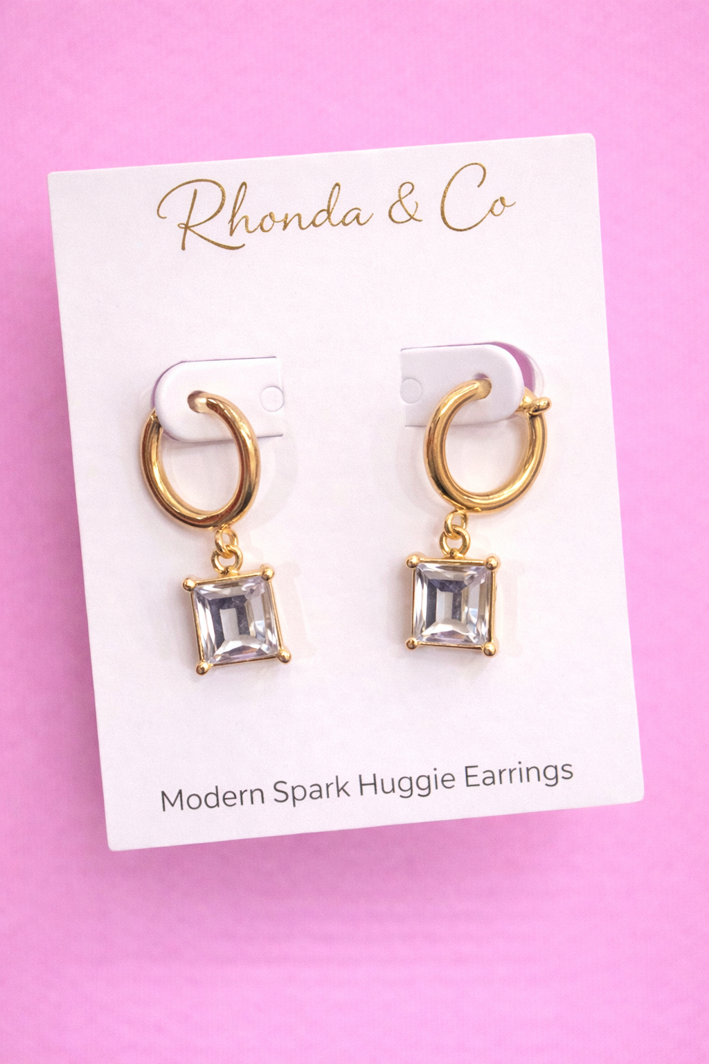 Modern Muse Huggie Earrings