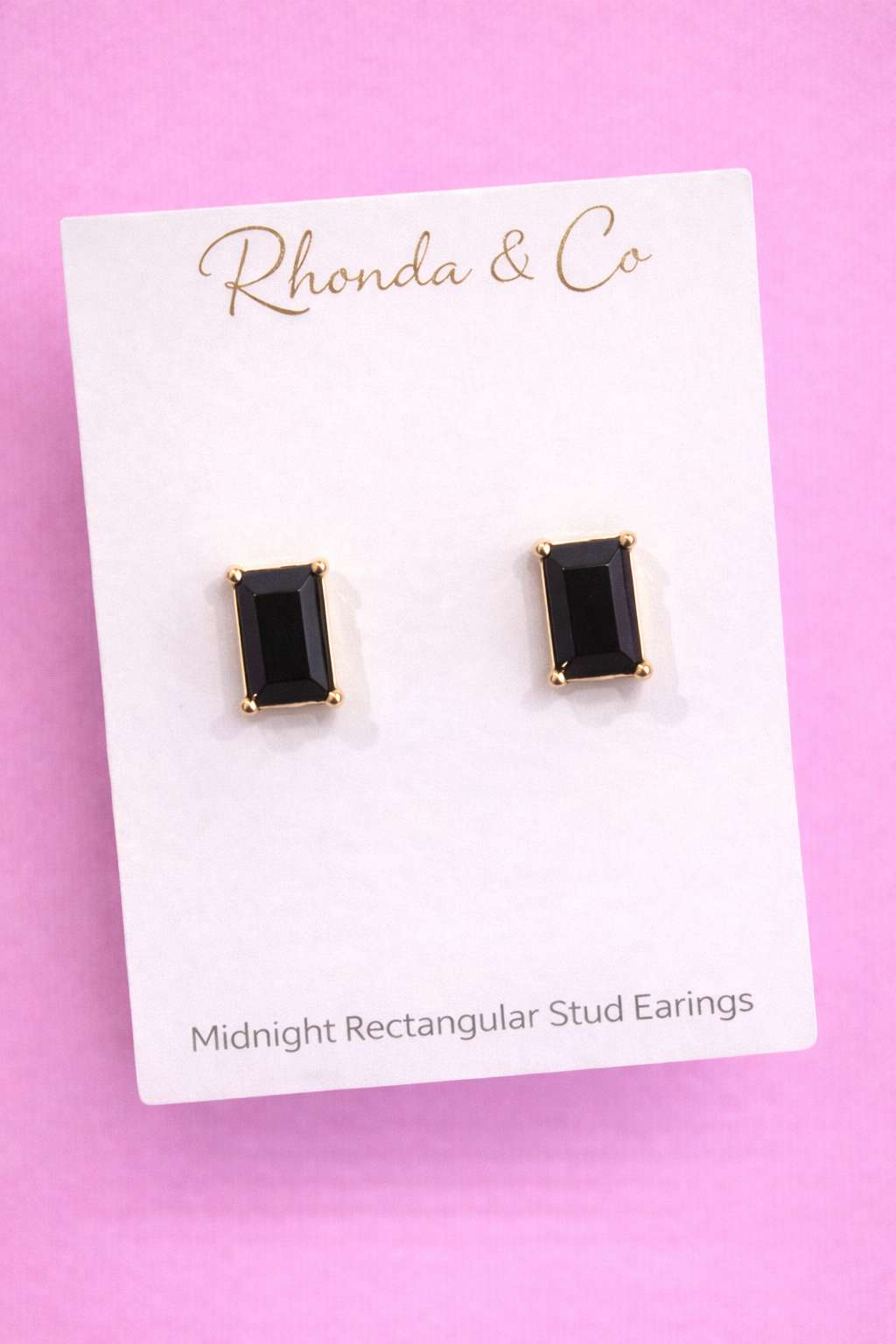 Rectangular Stud Earrings