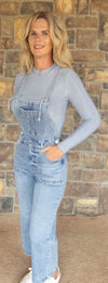 Risen crop overalls