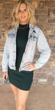 Risen denim jacket