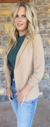 Ruched blazer