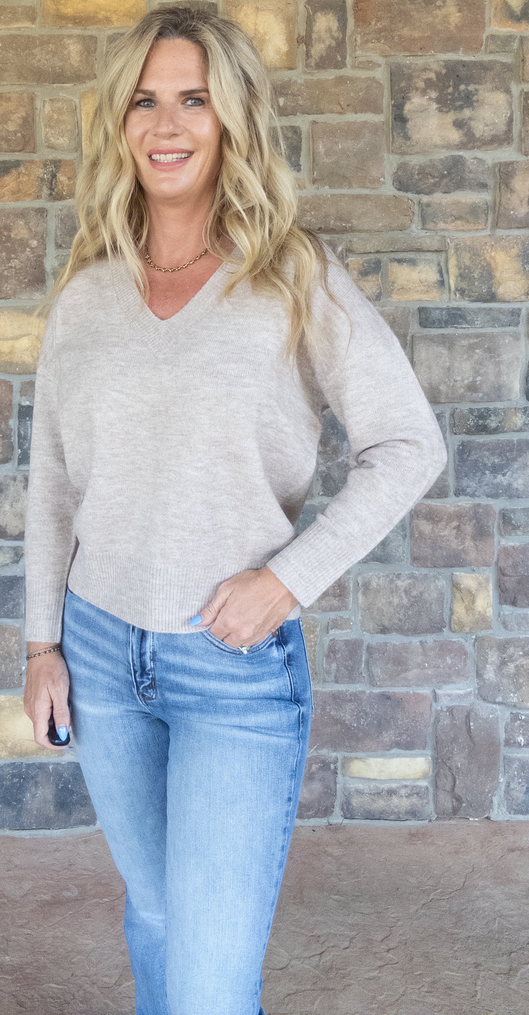 Light taupe sweater