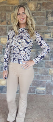 Floral Velvet Long sleeve