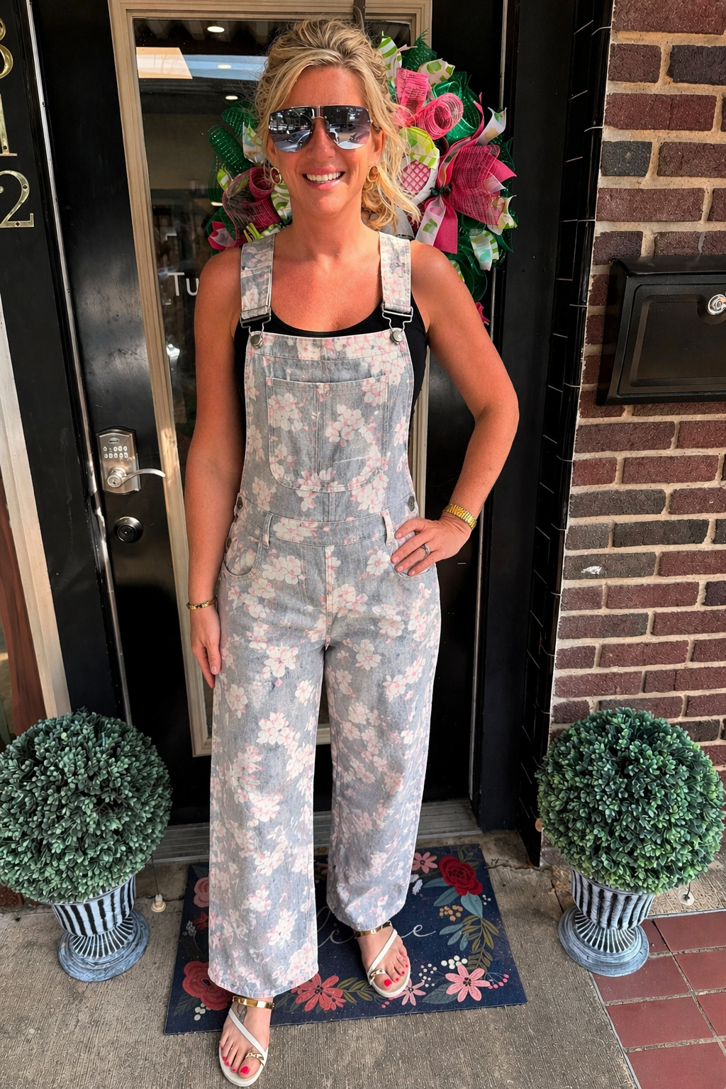 Blossom Breeze Baby Barrel Overalls
