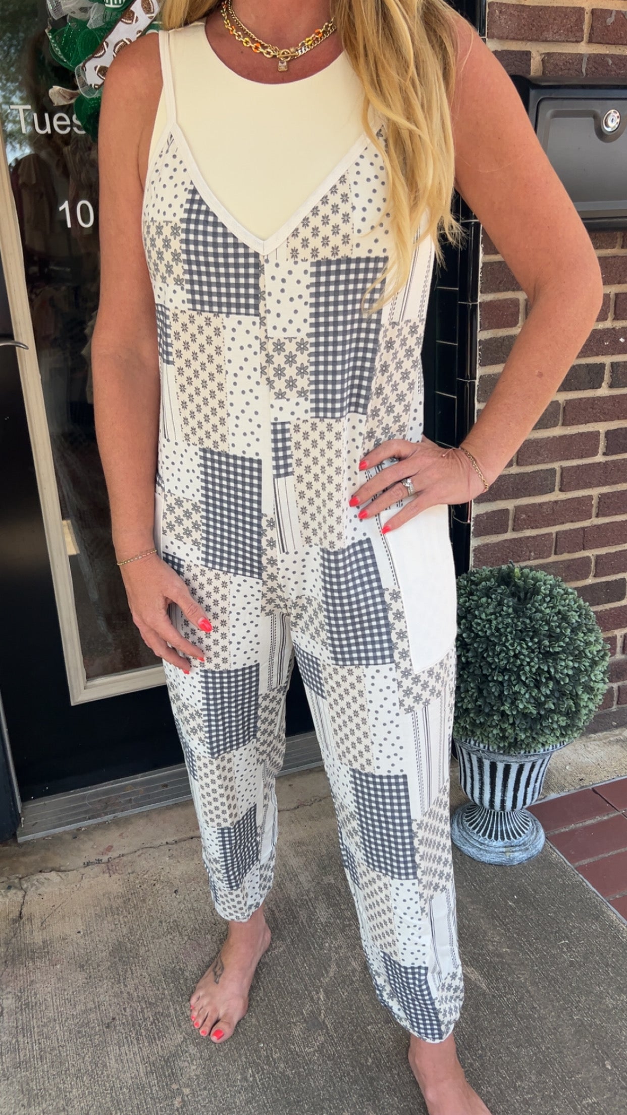 Patchwork romper