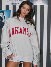 Arkansas reversible mock neck sweatshirt