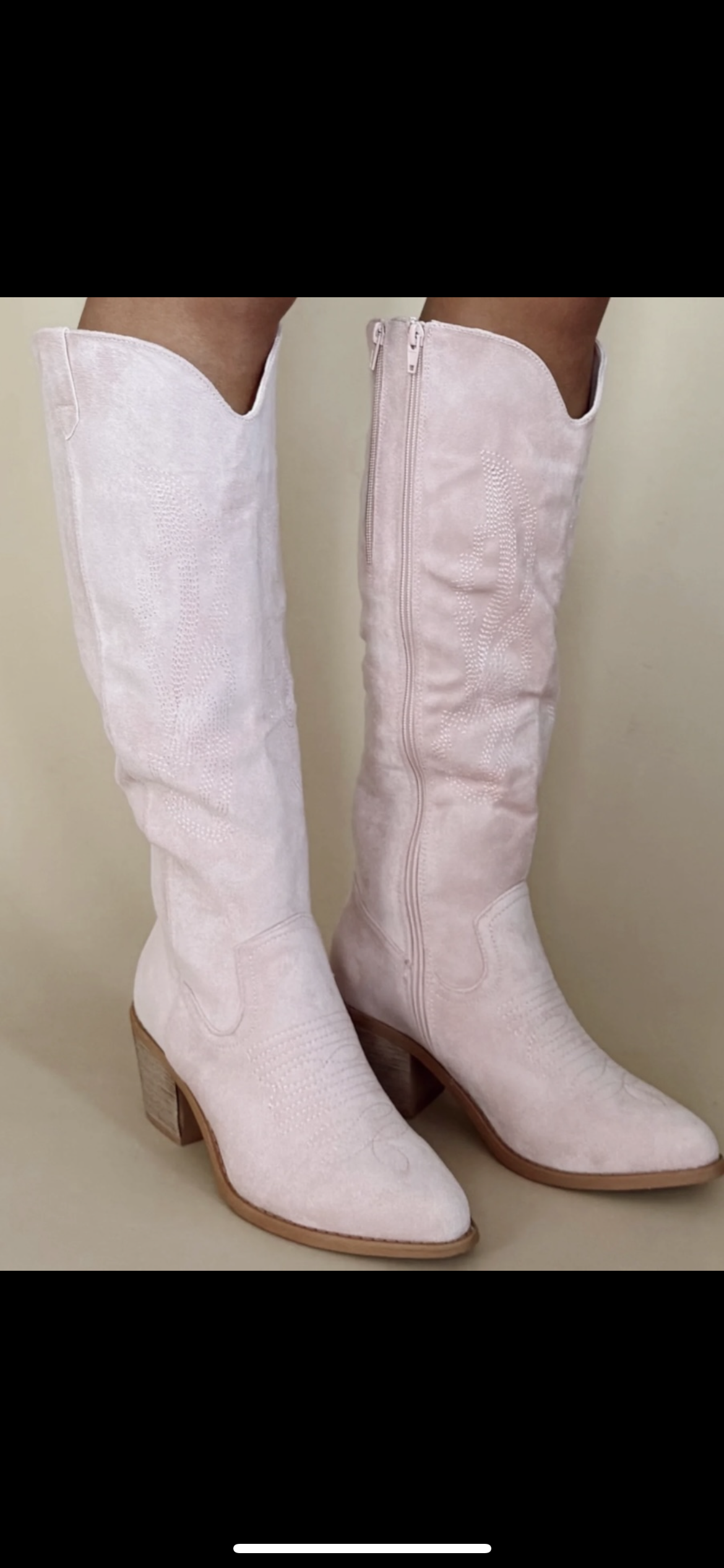 Blush bloom western boot