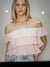 Ruffle off the shoulder