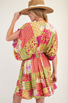 Patchwork Gauze Dress