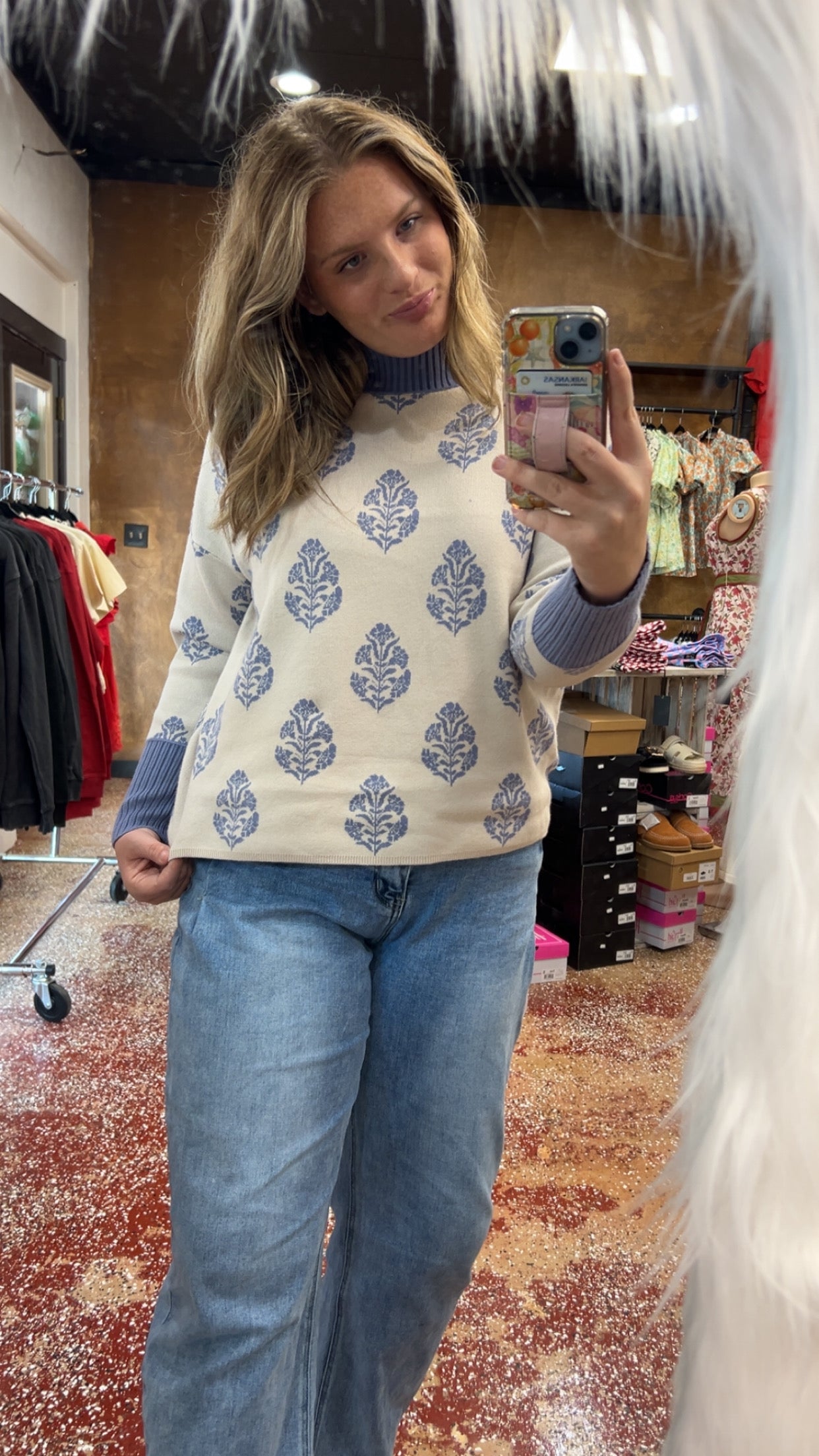 Mock neck sweater