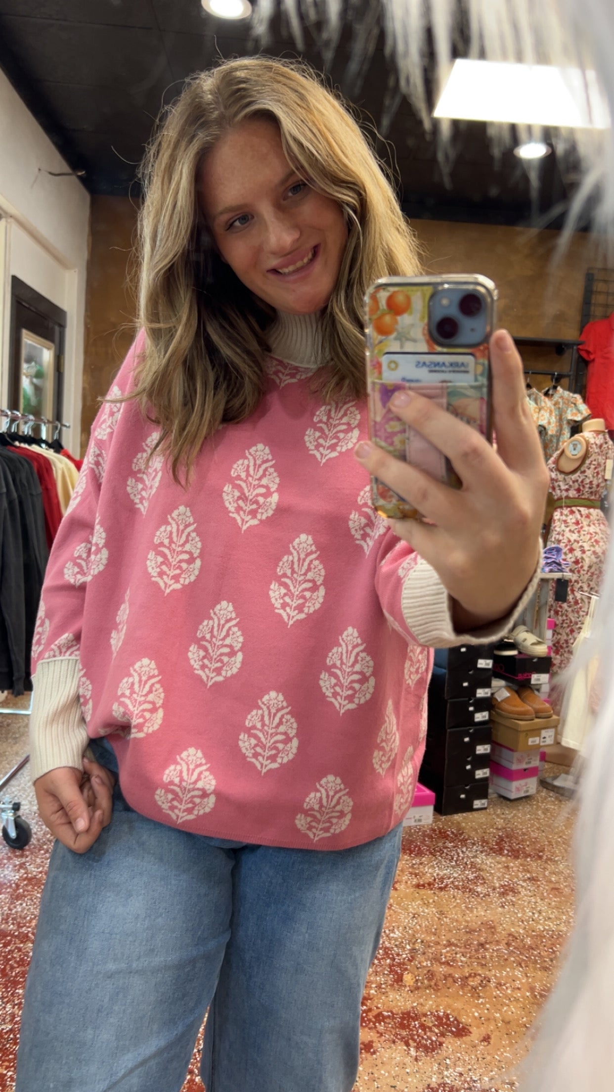 Mock neck sweater
