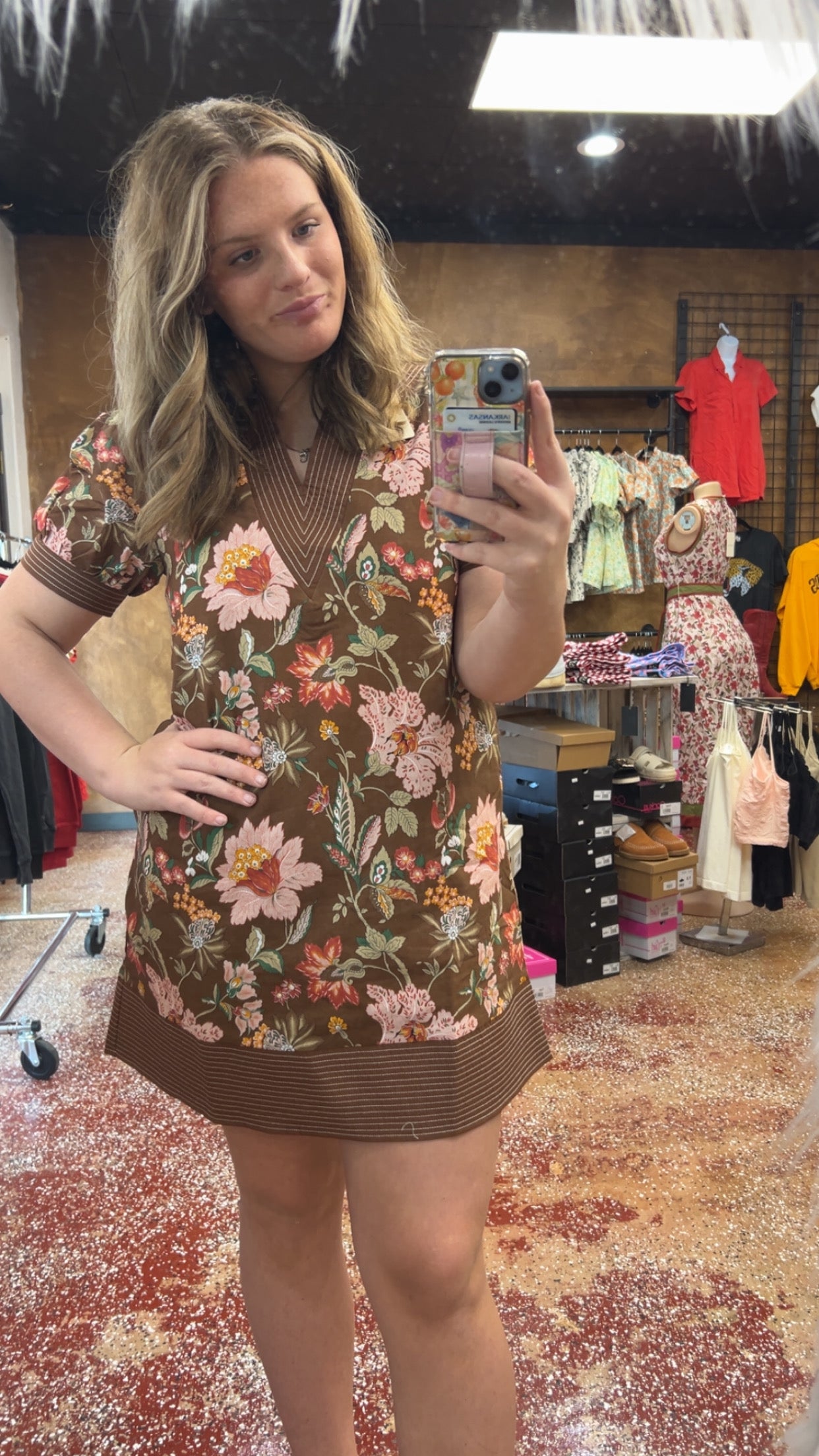 Autumn bloom dress
