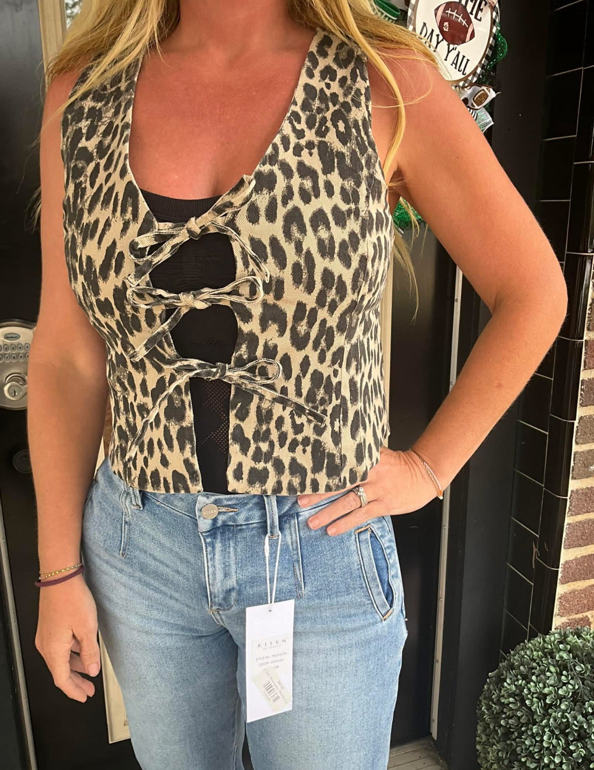 Leopard vest