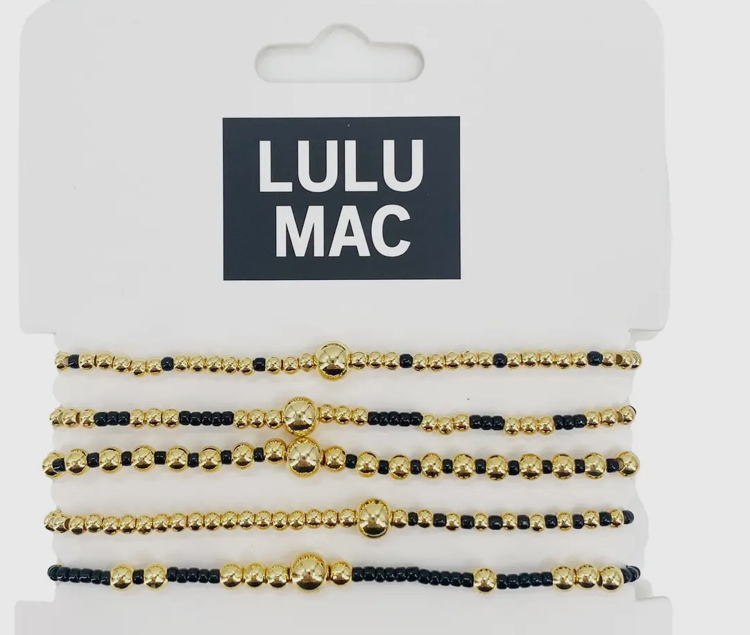 Lulu Mac colorful bracelet stack