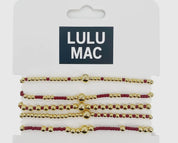 Lulu Mac colorful bracelet stack