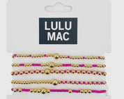 Lulu Mac colorful bracelet stack
