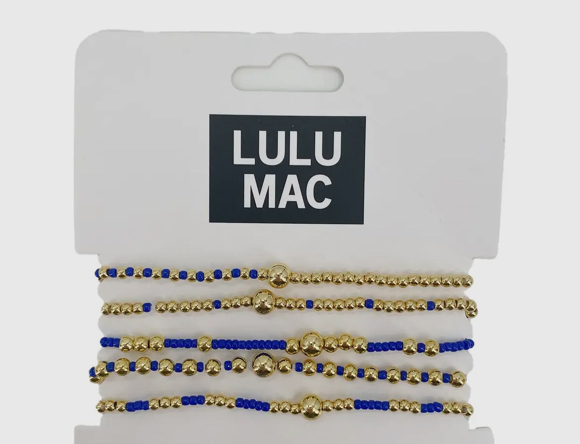 Lulu Mac colorful bracelet stack