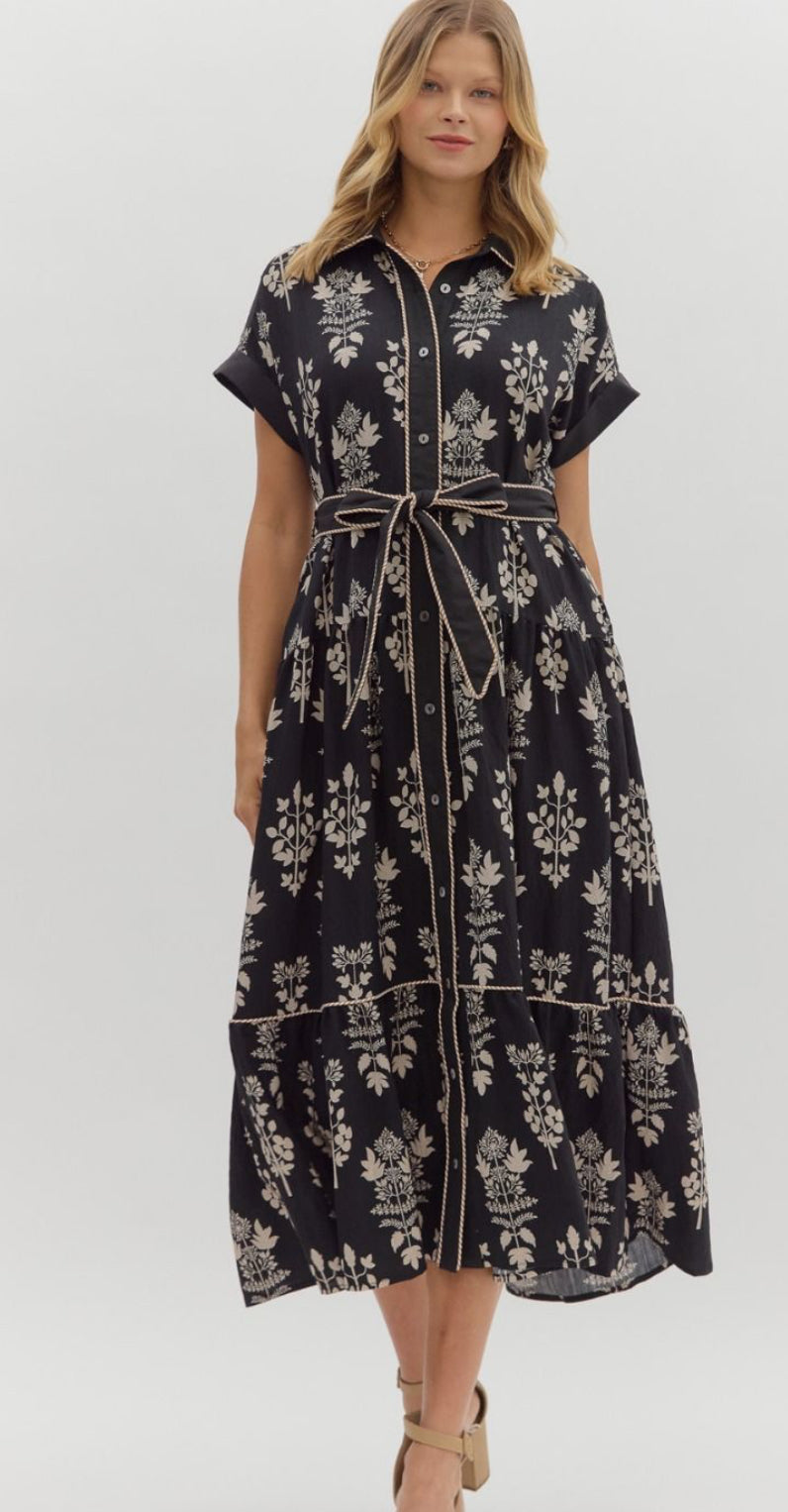 Botanical charm dress