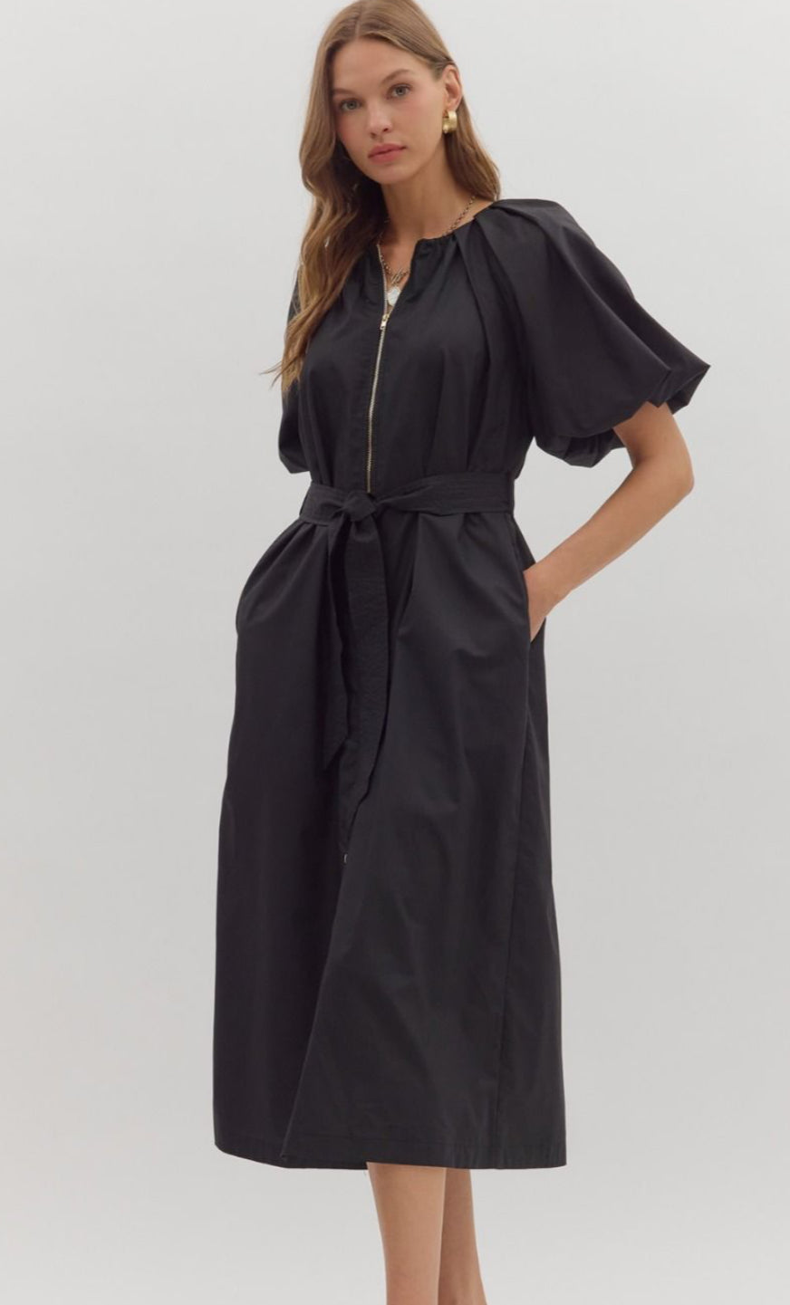 Urban Elegance Midi Dress