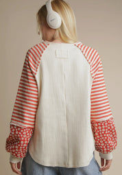 Sunset Mix Sleeve Pullover