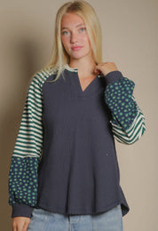 Midnight Mix Sleeve Pullover