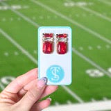 Taylor shaye red gemstone earrings