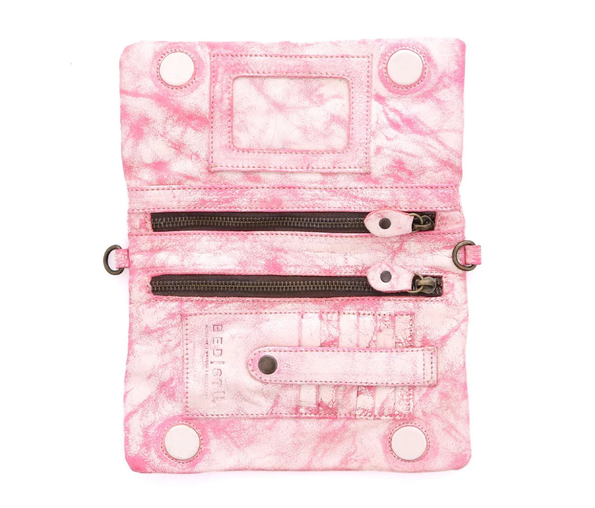 Bed|Stu- pink marble wristlet