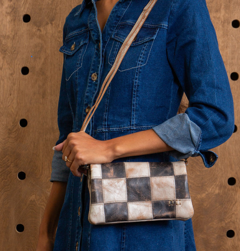 Bed|STU Cadence wristlet - black/ white