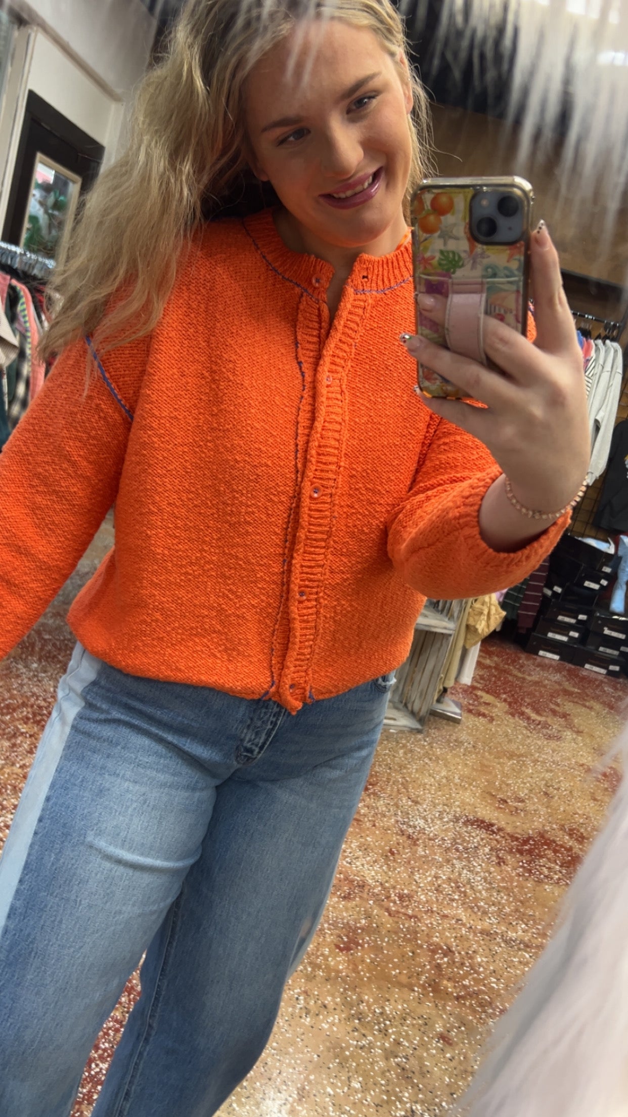 Tangerine Dream Knit cardigan
