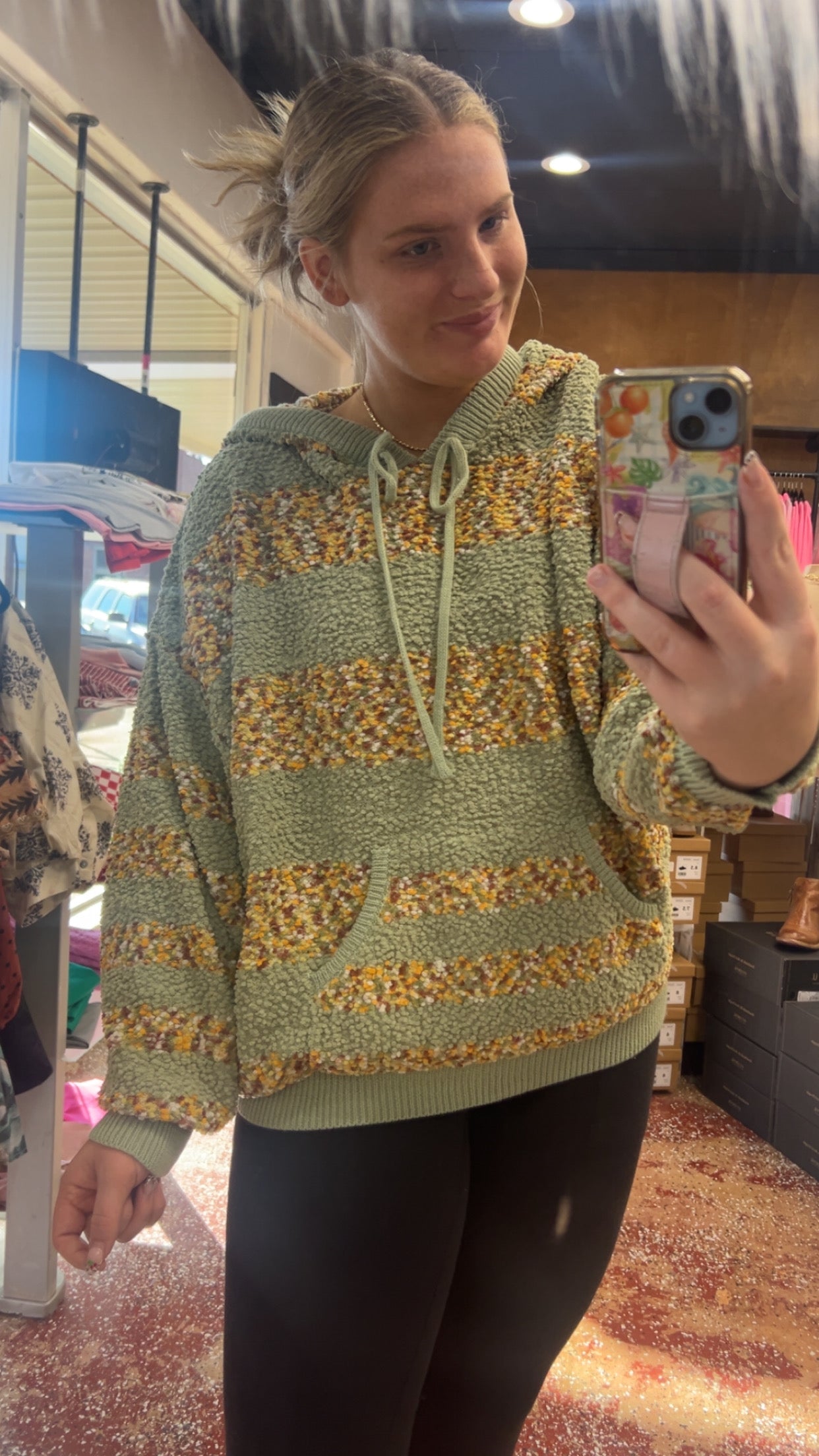 Pistachio hooded jacket